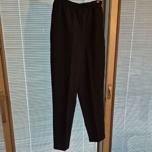 BFA Classics Elastic Waist Black Women's Pull On Pants Size 14